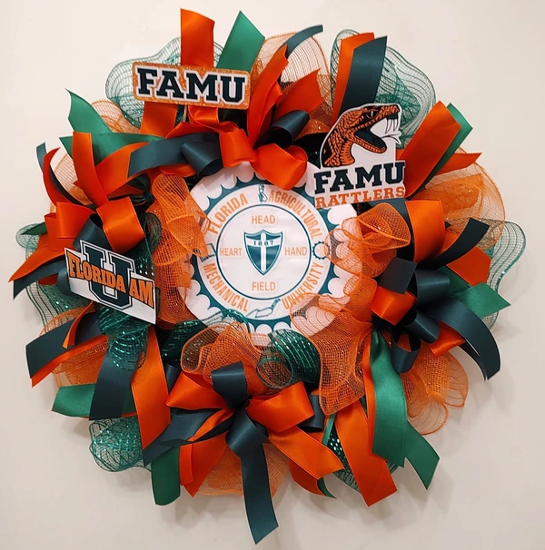 Florida Agricultural and Mechanical University Semiquincentennial Celebration Wreath
